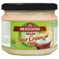 Salsa sour cream MEXIFOODS, frasco 280 g