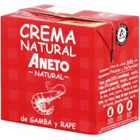 Crema natural de gamba y rape ANETO, brik 500 ml