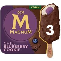 Helado Chill Blueberry cookie MAGNUM, pack 3x90 ml