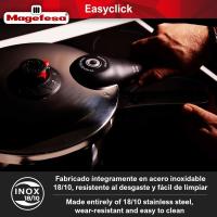 Olla a presión super rápida EasyClick, apta para todo tipo de cocinas MAGEFESA, 8 litros