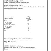 Aceite de oliva virgen extra COOSUR, garrafa 3 litros