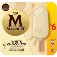 Helado White MAGNUM, 6 uds, caja 441 g