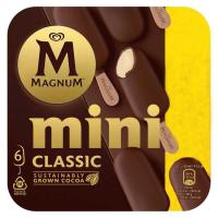 Helado mini classic MAGNUM, 6 uds, caja 249 g