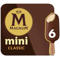Helado mini classic MAGNUM, 6 uds, caja 249 g
