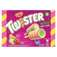 Helado Twister mini sweet&sour KIDS, 8 uds, caja 348 g