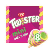 KIDS Twister mini sweet & sour X8, 8 ale, kutxa 348 g