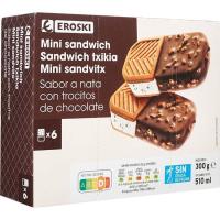 EROSKI mini duo sandwicha, 6 ale, kutxa 300 g