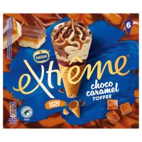 EXTREME Caramel choco toffee izozkia, 6 ale, kutxa 426 g