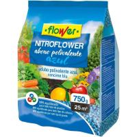 Abono polivalente, granulado azul, Nitroflower 1-10528 FLOWER, bolsa 750 g