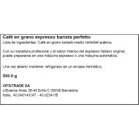 Café en grano espresso barista perfetto LAVAZZA, paquete 500 g