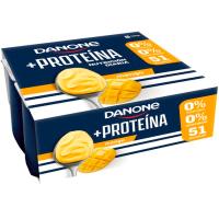 Yogur de mango + proteína DANONE, pack 4x105 g