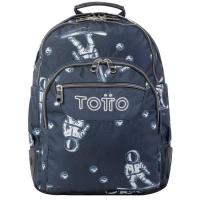 Mochila estampado Astronauta Crayoles TOTTO, 44x33x13,5 cm