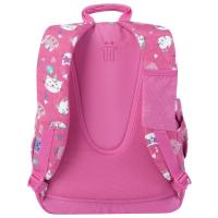 Mochila estampado Gatos rosa Crayoles TOTTO, 44x33x13,5 cm