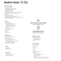 Smartphone libre 5G,  8+256 GB  Redmi Note 13 XIAOMI