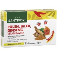 Comprimidos polen, jalea, ginseng SANTIVERI, caja 24 g