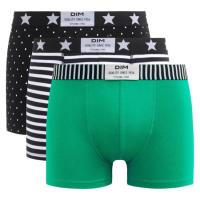 DIM gizonentzako boxer elastikoa, kotoia, berdea XL neurria, sorta 3 ale