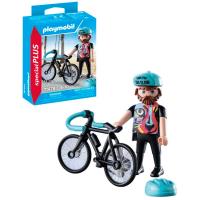 PLAYMOBIL Paul errepideko txirrindularia, adin gomendatu: 4-10 urte