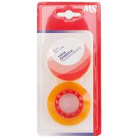 Cinta adhesiva transparente, celo, 18 mm x 3 metros MS, pack 2 rollos