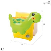 Manguitos dinosaurio, 23x20 cm, edad rec: 3-6 años INTEX