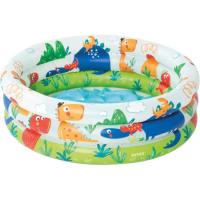 Piscina bebé 3 aros dino, edad rec:1-3 años INTEX, Ø61x22 cm