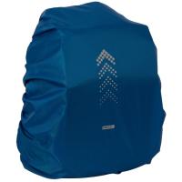 Funda impermeable azul con goma elástica para mochila grande SAFTA, 50x40x32 cm