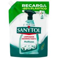 Limpiador desinfectante eucalipto SANYTOL, recambio 750 ml
