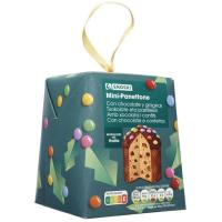 EROSKI panettone txikia txokolate eta smarties pipitekin, kutxa 100 g