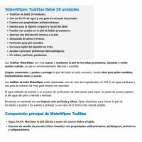 Toallitas WATERWIPES, paquete 28 uds