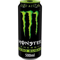 Bebida energética sin azúcar MONSTER GREEN ZERO, lata 50 cl