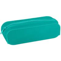 Estuche portatodo silicona verde, 1 cremallera, 400185155 ENRI, 19x7x5 cm