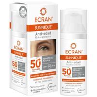 Crema solar facial antiarrugas FP50+ ECRAN SUNNIQUE, bote 50 ml