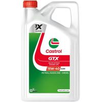 Aceite de motor GTX 15W40 A3/B3 gasolina y diésel CASTROL, 5 litros