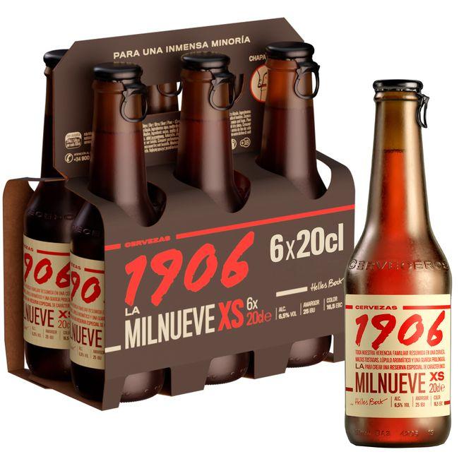 precios Cerveza 1906, Pack Botellín 6X20 Cl en Eroski