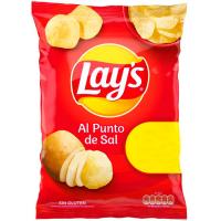 Patatas al punto de sal LAYS, bolsa 80 g