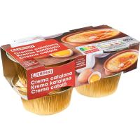 Crema catalana EROSKI, pack 4x100 g