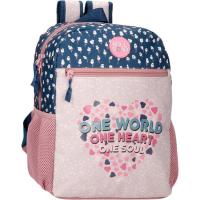 Mochila One World, One Heart, One Soul ROLL ROAD, 33x27x11 cm