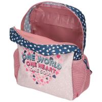 Mochila One World, One Heart, One Soul ROLL ROAD, 33x27x11 cm