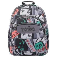 Mochila Manga Crayoles TOTTO, 44x33x13,5 cm