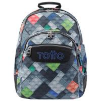 Mochila Bloques Crayoles TOTTO, 44x33x13,5 cm