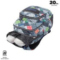 Mochila Bloques Crayoles TOTTO, 44x33x13,5 cm