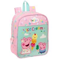 Mochila de guarderia adaptable a carro Ice Cream PEPPA PIG, 27x22x10 cm