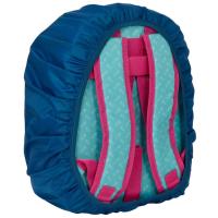 Funda impermeable azul con goma elástica para mochila pequeña SAFTA, 50x36x27 cm