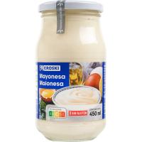 Mayonesa EROSKI, frasco 450 ml