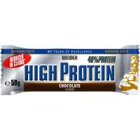 Barrita 40% proteína bajo carbohidrato sabor choco WEIDER, 50 g