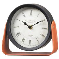 Reloj con base de efecto piel naranja, 16,5 cm
