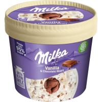 Copa de helado con trozos de chocolate MILKA, tarrina 122 g
