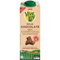 Bebida de soja chocolate VIVESOY, brik 1 litro