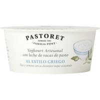 Yogur griego natural con azúcar PASTORET, tarrina 125 g