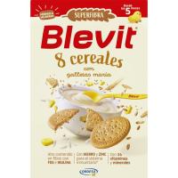 Papilla superfibra 8 cereales con galleta BLEVIT, caja 500 g