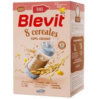 Papilla biberon 8 cereales con cacao BLEVIT, caja 500 g